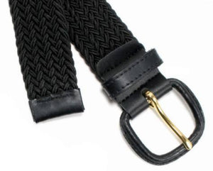Aquarius Big Size Stretch Belt With Buckle black