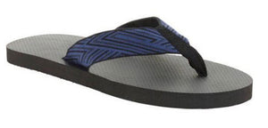 Big Mens Print Flip Flop blue