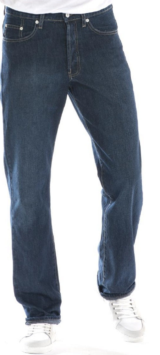 Full Blue Brand Men's Regular Fit Stretch Jeans Blue Black-1