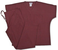 Premium Weight Unisex Scrub Separates wine