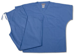 Premium Weight Unisex Scrub Separates blue