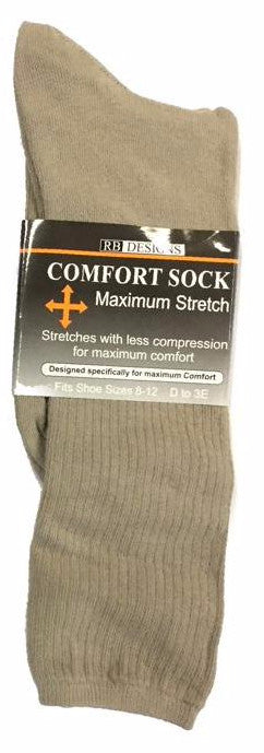 Men's Wide Stretch Comfort Dress Sock Closeout-1