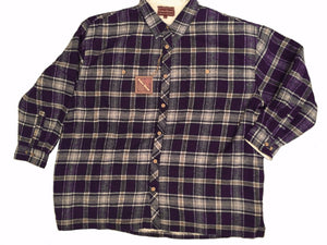 Falcon Bay Men's Long Sleeve Flannel Plaid Shirt With Sherpa Lining
