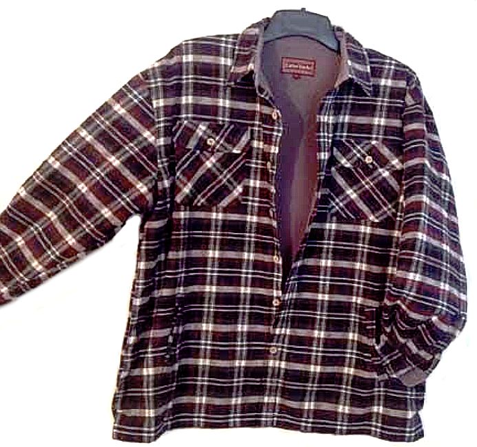 Falcon Bay Men's Long Sleeve Fleece Lined Flannel Plaid Shirt