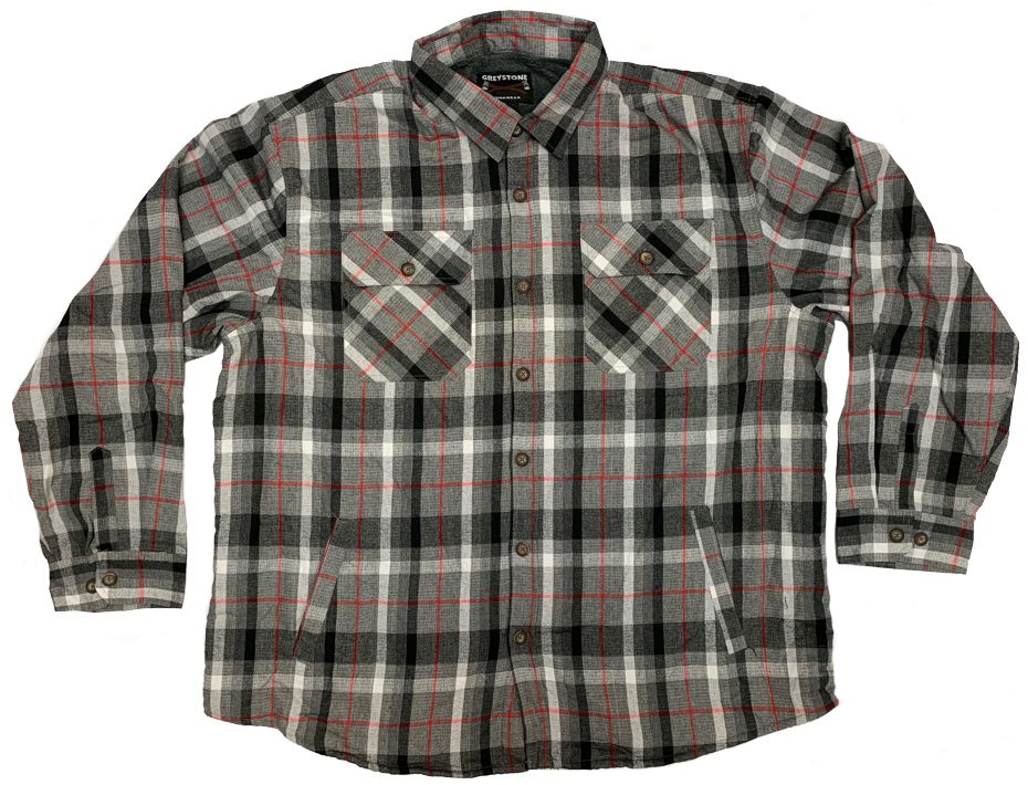 GREYSTONE Sherpa Lined Flannel Shirt Jac-1