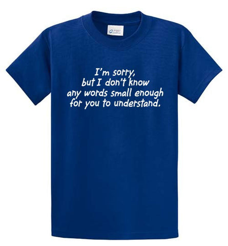Words Small Enough Printed Tee Shirt