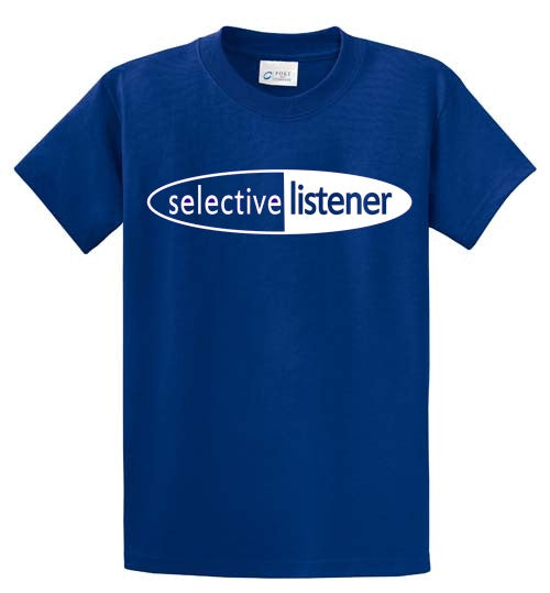Selective Listener Printed Tee Shirt-1