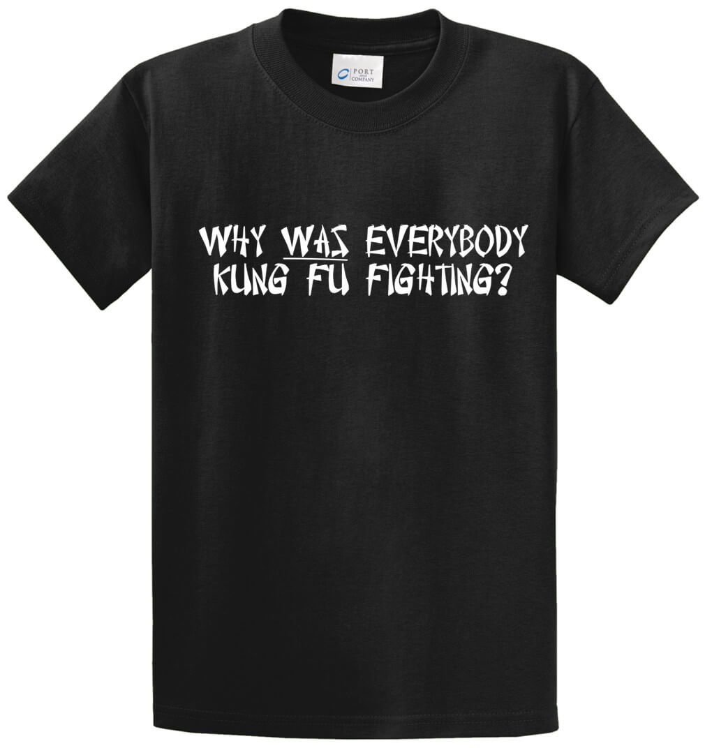 Kung Fu Fighting Printed Tee Shirt-1