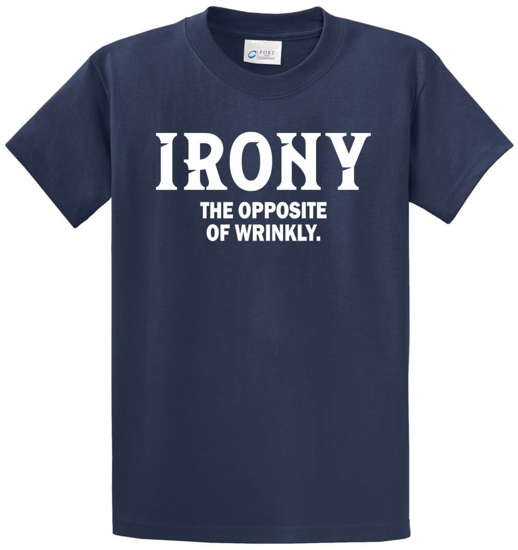 Irony Printed Tee Shirt-1