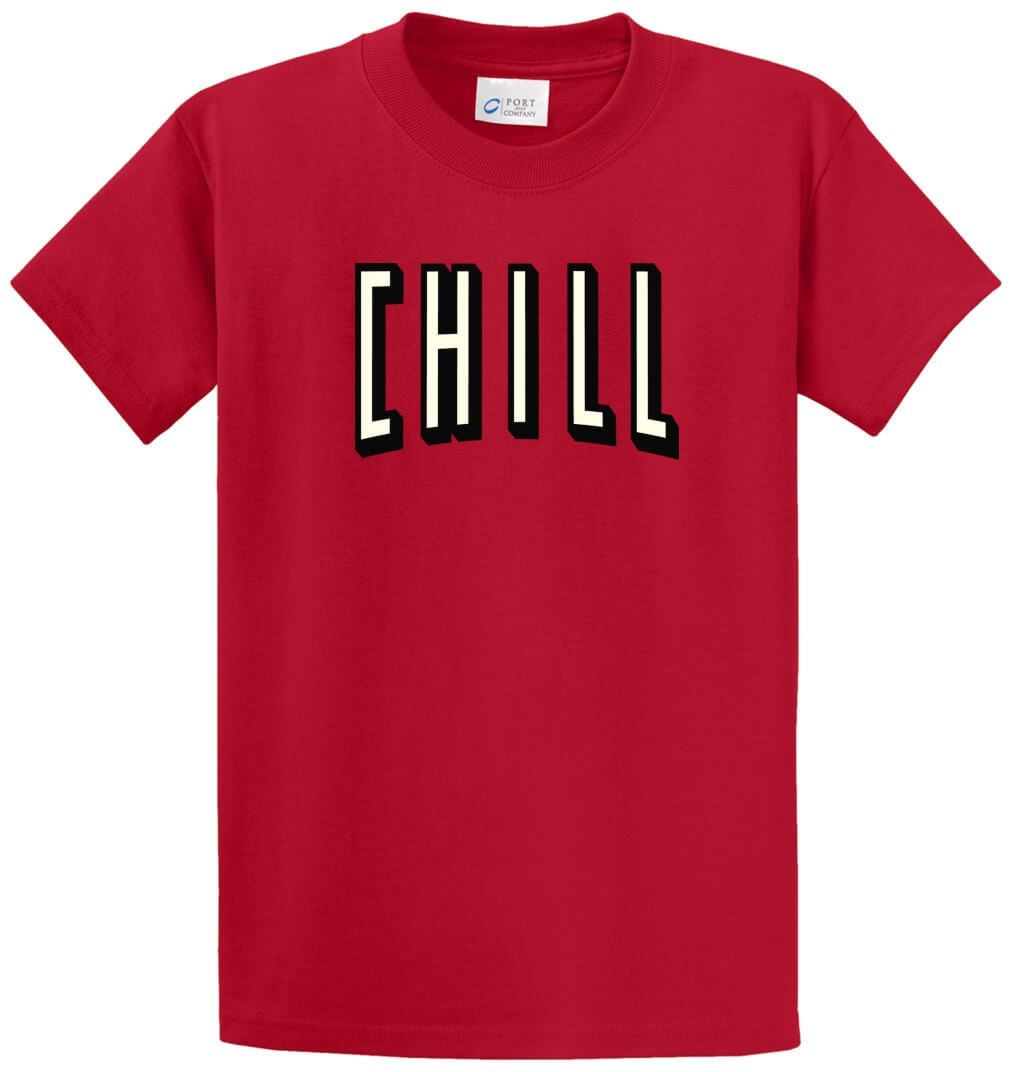 Chill Printed Tee Shirt-1
