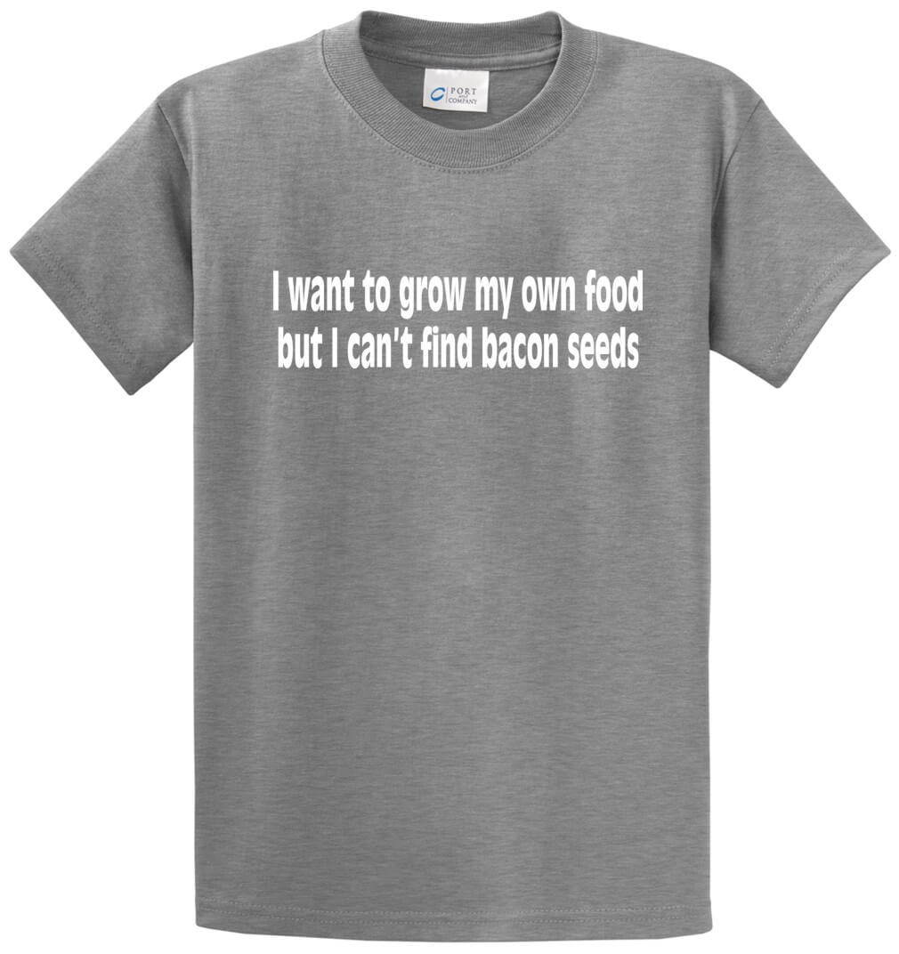Grow My Own Food Printed Tee Shirt-1