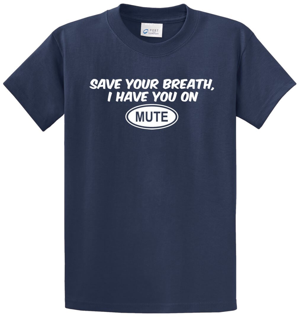 Save Your Breath Printed Tee Shirt-1
