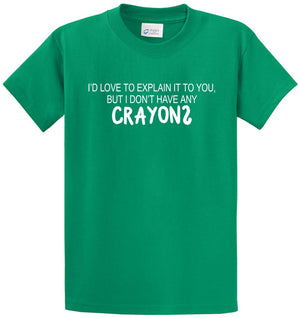 Love To Explain - Crayons Printed Tee Shirt