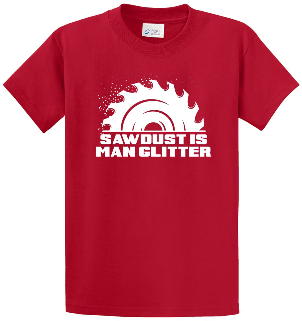Sawdust Is Man Glitter Printed Tee Shirt-1