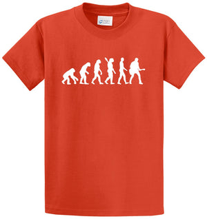 Evolution Of Guitarist Printed Tee Shirt