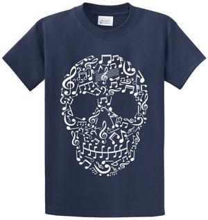 Music Skull Printed Tee Shirt