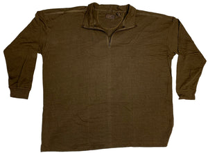 Falcon Bay Men's Quarter Zip Long Sleeve Melange Jersey brown