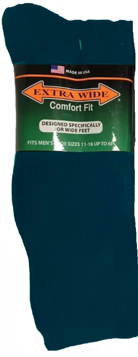Men's King Size Extra Wide Athletic Crew Sock-4