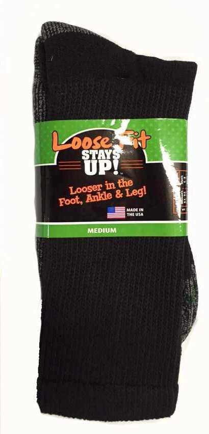 Men's Loose Fit Sock Regular And King Size Crew Sock-3