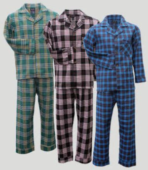 Men's Plaid Flannel Pajama Set