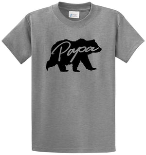 Papa Bear Printed Tee Shirt