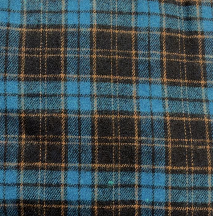 Plaid Flannel Shawl Collar Robe-9