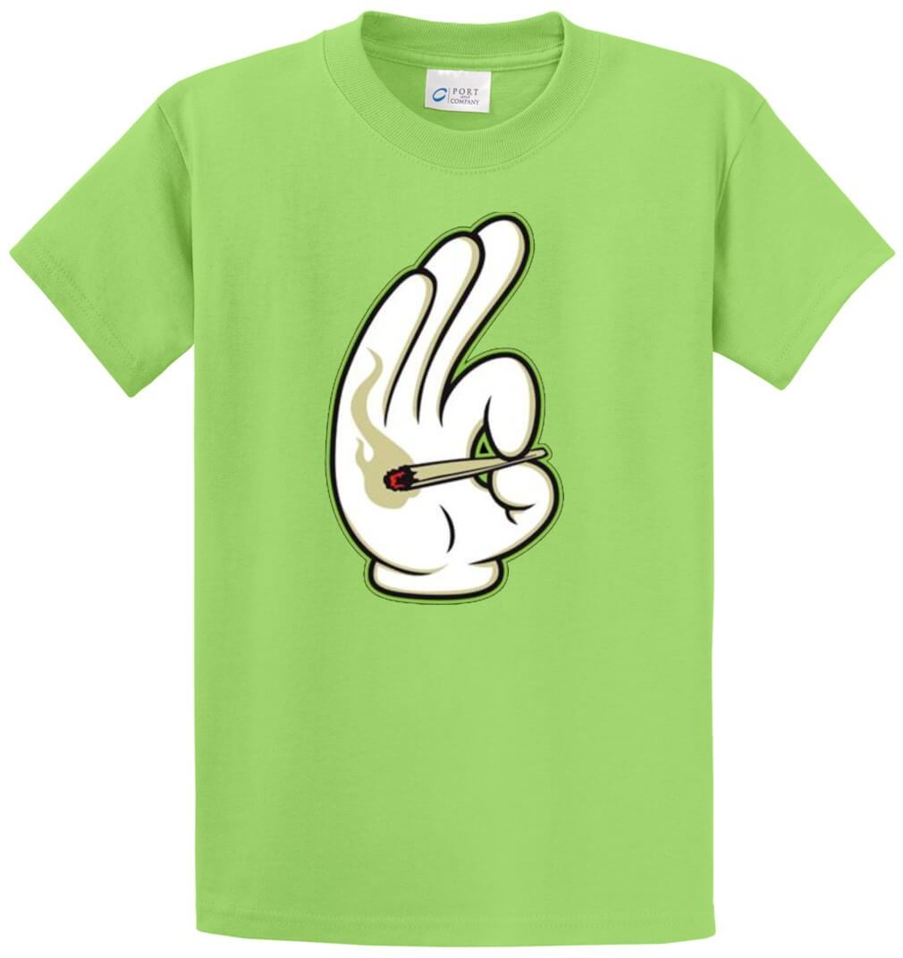 Hand With Joint Printed Tee Shirt-1