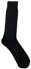 Men's Microfiber Big Size Dress Socks black