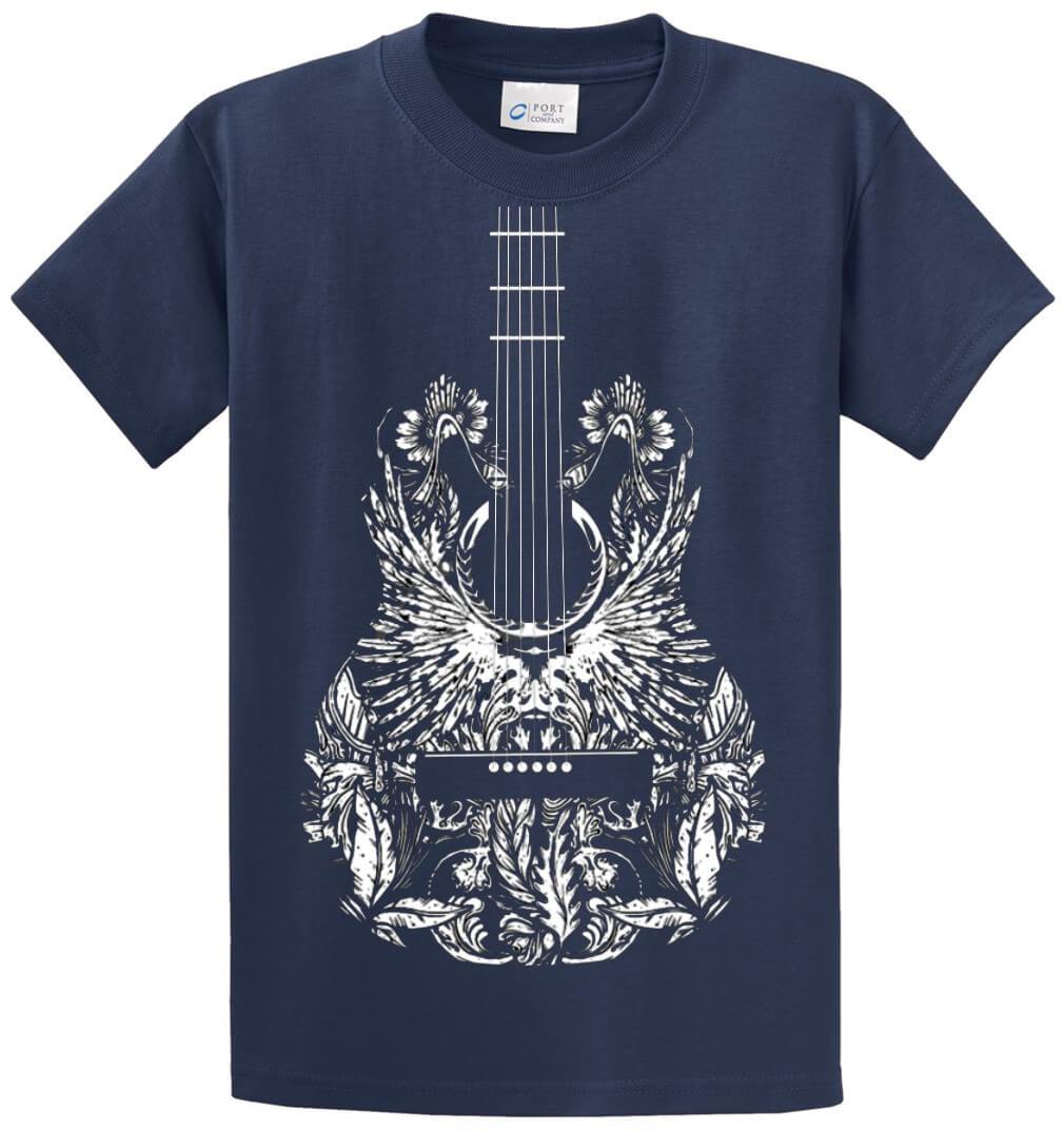 Bandana Guitar (Oversized) Printed Tee Shirt-1