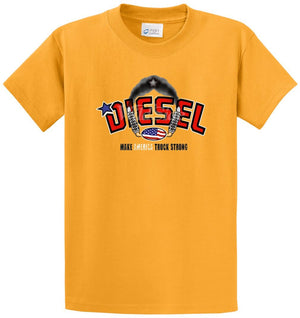 Diesel Make America Truck Strong Printed Tee Shirt