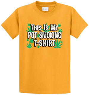 Pot Smoking Shirt Printed Tee Shirt