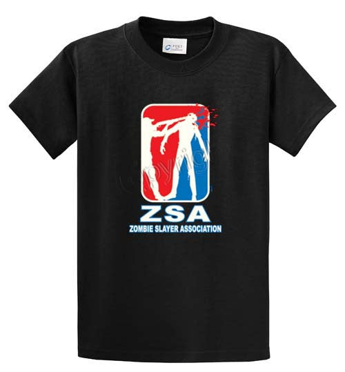 ZSA-Zombie Slayer Association Printed Tee Shirt-1