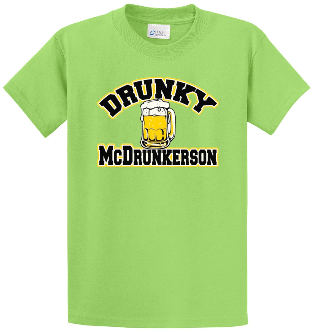 Drunky McDrunkerson Printed Tee Shirt-1