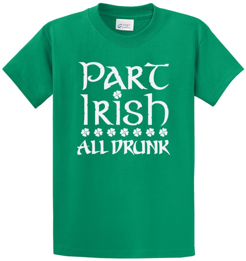 Part Irish-All Drunk Printed Tee Shirt-1