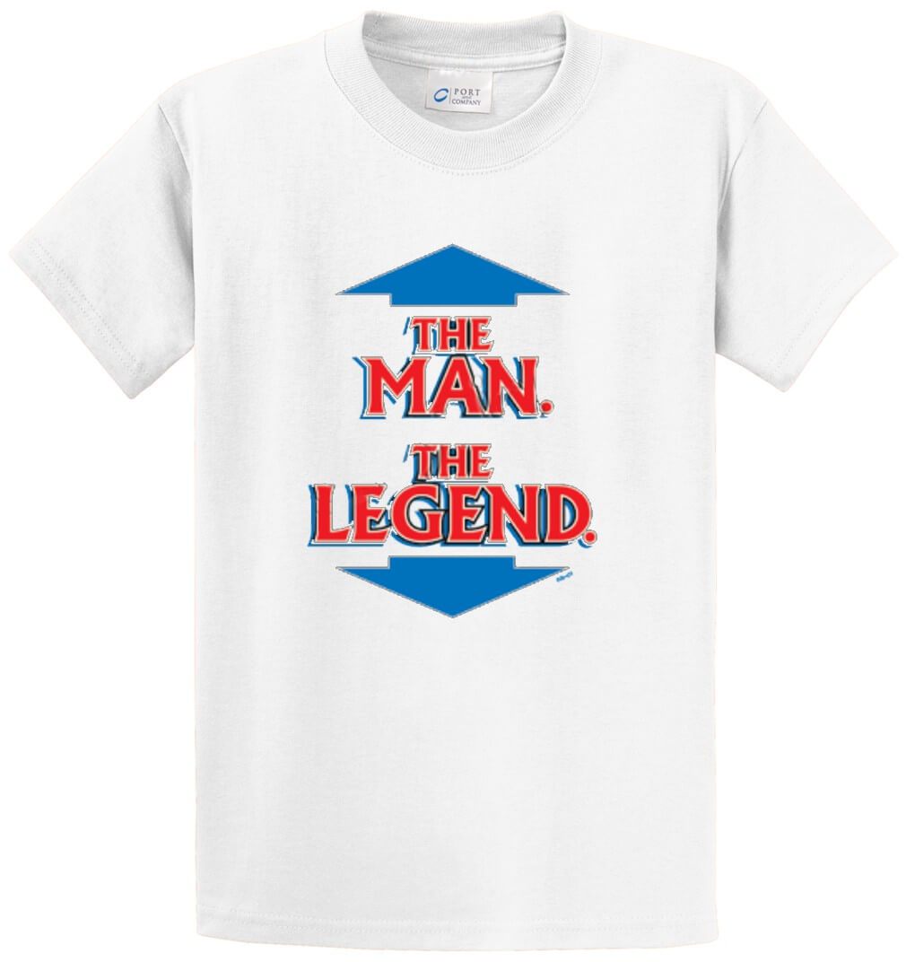 The Man The Legend Printed Tee Shirt-1