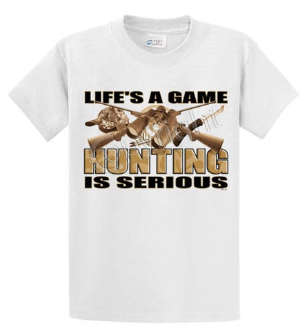 Life's A Game - Hunting Printed Tee Shirt