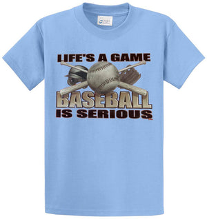 Life's A Game - Baseball Printed Tee Shirt