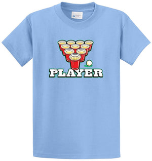 Player Beer Pong Printed Tee Shirt
