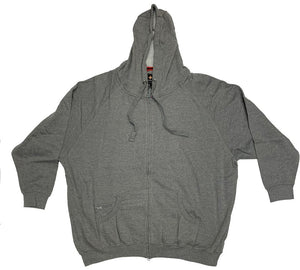Falcon Bay Full Zipper Fleece Hooded Jacket grey